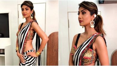 10 Simple Ponytails with Saree