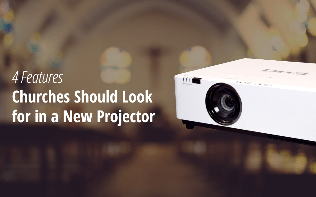 Why is the use of projectors so important for churches?