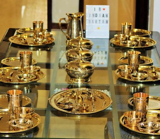 Utensils Sets at a Dhanteras Festival