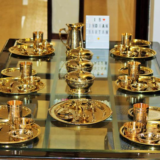 Utensils Sets at a Dhanteras Festival