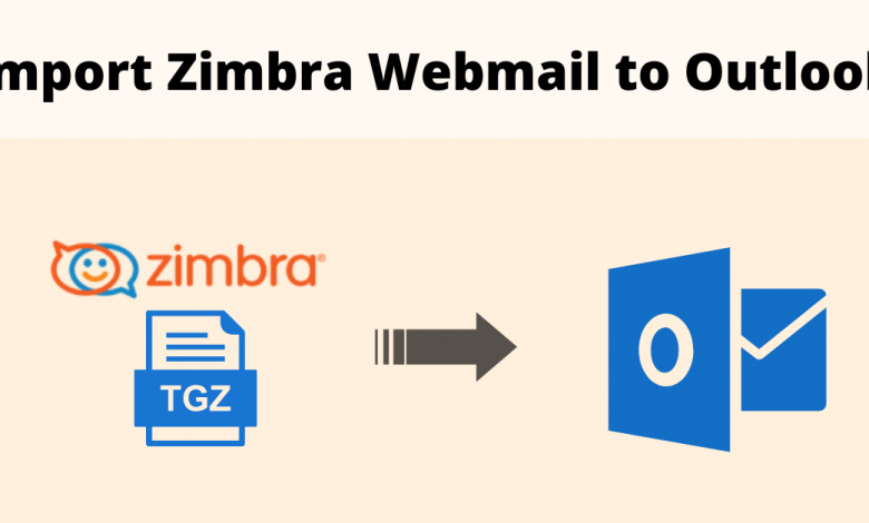 Import ZImbra webmail to Outlook