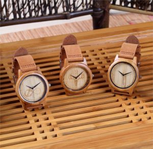 Wooden Engraved Watch 