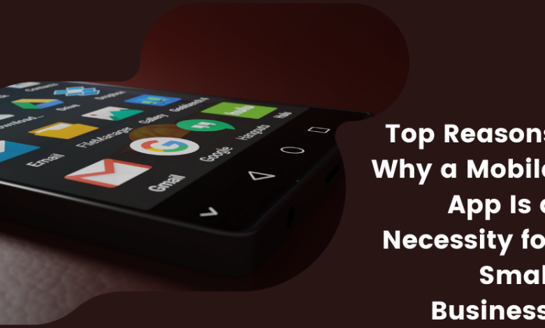 Top Reasons Why a Mobile App Is a Necessity for Small Business.