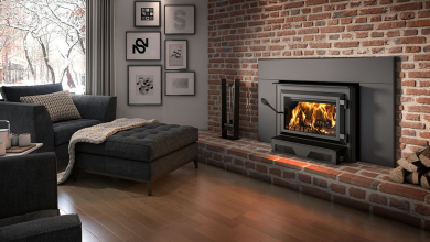 wood burning fireplace insert