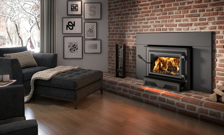 wood burning fireplace insert