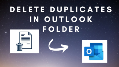 Delete duplicates in Outlook folder