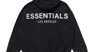 Essentials black hoodie