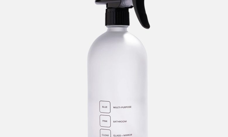 Reusable Frosted Glass Spray Bottle